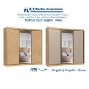 Ver imagem 3 de Guarda-Roupa 3 Portas de Correr 4 Gavetas com 1 Espelho 100% MDF Imperial New Marrom/Angelin/Duna