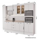 Ver mais imagens de Cozinha Completa com Balcão Milla Pearl Soul 14 Portas MDF 310cm Branco