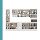 Ver imagem 5 de Cozinha Completa com Balcão Milla Pearl Soul 14 Portas MDF 310cm Branco