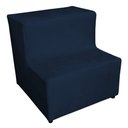 Ver imagem 3 de Kit Maca Estética Reta Capitonê com Mocho e Escadinha 80 Cm Bege Slk Decor Azul Royal