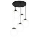 Ver imagem 1 de Lustres Pendentes Quíntuplo Orby Bolinha Preto