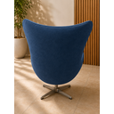 Ver imagem 3 de Poltrona Egg - Tecido Suede Azul