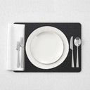 Ver imagem 1 de 8 Jogo Americano Preto Impermeável 29 X 44cm - Id Decor Jogo Americano de Mesa