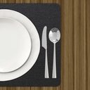 Ver imagem 2 de 8 Jogo Americano Preto Impermeável 29 X 44cm - Id Decor Jogo Americano de Mesa