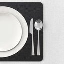 Ver imagem 3 de 8 Jogo Americano Preto Impermeável 29 X 44cm - Id Decor Jogo Americano de Mesa