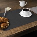 Ver imagem 6 de 8 Jogo Americano Preto Impermeável 29 X 44cm - Id Decor Jogo Americano de Mesa