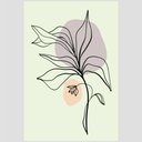 Ver imagem 2 de Quadro Linha Flor I Tela No Chassi 63X42Cm