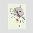 Ver imagem 1 de Quadro Linha Flor I Tela No Chassi 63X42Cm