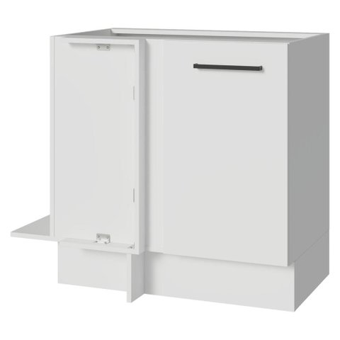 Balcão de Canto 1 Porta (sem Tampo) Branco Agata Madesa