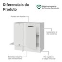 Ver imagem 3 de Balcão de Canto 1 Porta (sem Tampo) Branco Agata Madesa