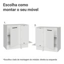 Ver imagem 4 de Balcão de Canto 1 Porta (sem Tampo) Branco Agata Madesa