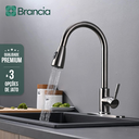 Ver imagem 1 de Torneira Cozinha Gourmet Monocomando Bancada Ducha Extensível Escovado Metal ABS Flexível Qualidade