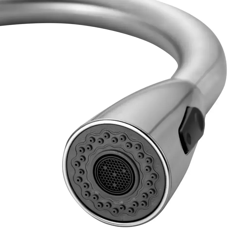 Torneira Cozinha Gourmet Monocomando Spray Ducha Extensível Escovado - 5