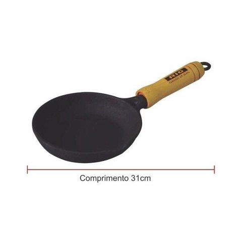 Frigideira Frita Ovos de Ferro Fundido - Diametro 14cm