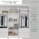 Ver imagem 7 de Guarda-Roupa Casal com Pés 6 Portas 4 Gavetas Texas Premium Branco