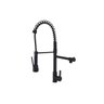 Torneira Cozinha Gourmet Monocomando Duo Spray Mesa Preta ME01B - 1
