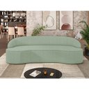 Ver imagem 2 de Sofá 4 Lugares Curvo Sala de Estar Living Lótus D02 Linho Verde 280 cm D-477 - Lyam Lyam Decor