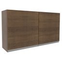 Ver imagem 1 de Armário Aéreo Madesa Glamy 120 cm 2 Portas Rustic Cor:Rustic