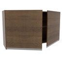 Ver imagem 4 de Armário Aéreo Madesa Glamy 120 cm 2 Portas Rustic Cor:Rustic