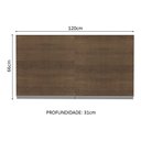 Ver imagem 2 de Armário Aéreo Madesa Glamy 120 cm 2 Portas Rustic Cor:Rustic
