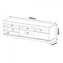 Ver imagem 5 de Sala de Estar Completa com Rack, Painel e Mesa de Apoio Toronto II Espresso Móveis