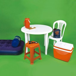 Mesa Plástica Redonda Desmontável Mor - 8
