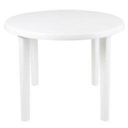 Mesa Plástica Redonda Desmontável Mor - 1