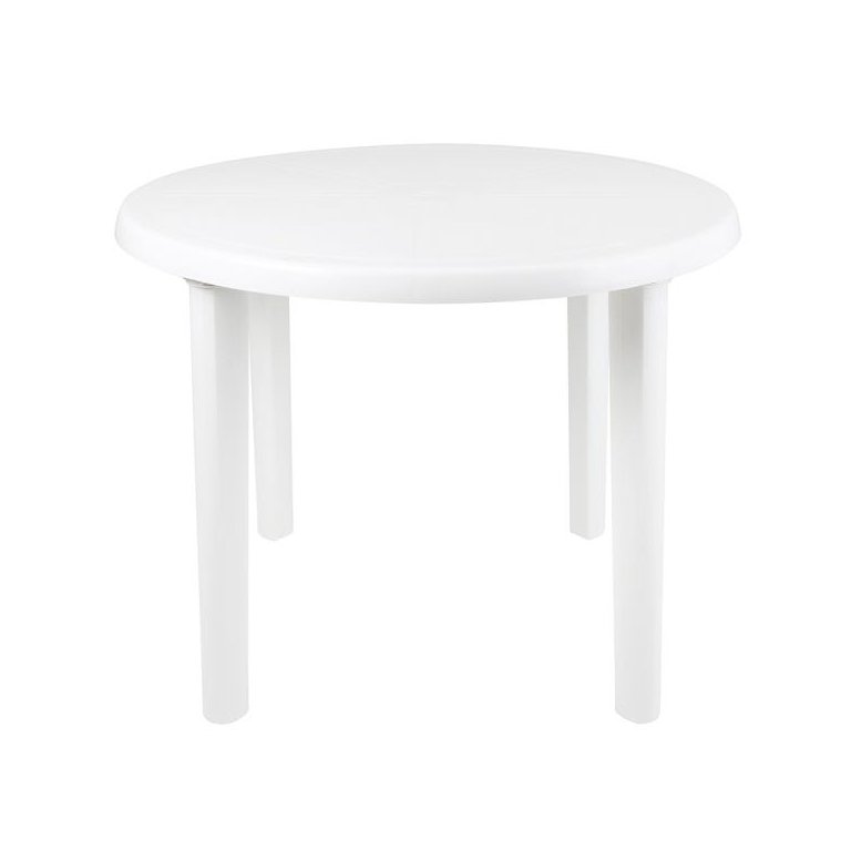 Mesa Plástica Redonda Desmontável Mor
