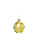 Ver imagem 1 de Pendente em Vidro Translúcido Dourado e Interior em Vidro Branco Mart