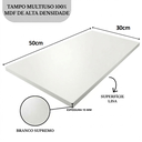 Ver imagem 2 de Prateleira 50x30 Mdf 15mm Branco Super 30x50 Tampo Mesa Arrigo Móveis