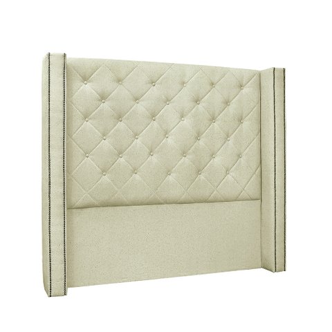 Cabeceira Cama Box Solteiro 90 Cm Vicenza Linho S04 - D’RossiGrigio
