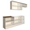 Ver imagem 4 de Cozinha Competa Omaha 8 Portas 3 Gavetas 100% Mdf Branco/ébano - Panorama Móveis