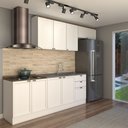 Ver imagem 1 de Cozinha Competa Omaha 8 Portas 3 Gavetas 100% Mdf Branco/ébano - Panorama Móveis