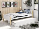 Ver imagem 1 de Cama de Solteiro com Auxiliar Reller Simba – Branco Fosco – 11204 / 11355