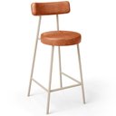 Ver imagem 3 de Kit 03 Banquetas Baixa Cozinha Sala Jantar Bancada Milão Arena L02 Couríssimo Camel - lyam decor