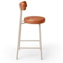 Ver imagem 6 de Kit 03 Banquetas Baixa Cozinha Sala Jantar Bancada Milão Arena L02 Couríssimo Camel - lyam decor