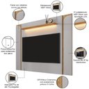 Ver imagem 6 de Rack para Sala Orgânico Suy com Painel para Tv 75 Pol Maresca B02 Off White Cinamomo - Lyam Decor