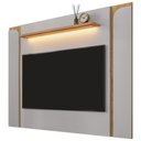 Ver imagem 4 de Rack para Sala Orgânico Suy com Painel para Tv 75 Pol Maresca B02 Off White Cinamomo - Lyam Decor
