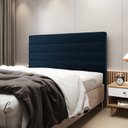 Ver imagem 1 de Cabeceira Atlas 160 para Cama Queen N-025 Veludo Azul Marinho Aradecor