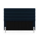 Ver imagem 2 de Cabeceira Atlas 160 para Cama Queen N-025 Veludo Azul Marinho Aradecor