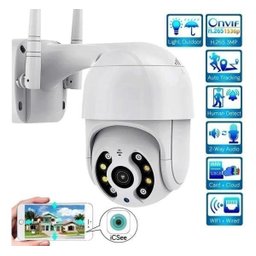 Câmera IP Speed Dome Full HD 1080P Ptz Wifi Ip66 IR 30Mts - 5