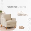 Ver mais imagens de Kit 2 Poltronas Decorativas Serena Suede para Sala Recepção Escritório Conforto Luxo Contemporâneas