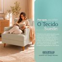 Ver imagem 7 de Kit 2 Poltronas Decorativas Serena Suede para Sala Recepção Escritório Conforto Luxo Contemporâneas