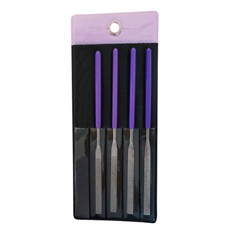 Kit Limas Diamantada Profissional Retas 140mm C/ 4 Peças - LDR-140S - #200