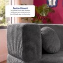 Ver imagem 4 de Sofá Cama Bolge 1,88m Xpand Tech Tecido Velourê Cinza Escuro Cama Inbox