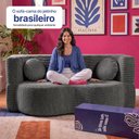 Ver imagem 7 de Sofá Cama Bolge 1,88m Xpand Tech Tecido Velourê Cinza Escuro Cama Inbox