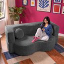 Ver imagem 6 de Sofá Cama Bolge 1,88m Xpand Tech Tecido Velourê Cinza Escuro Cama Inbox