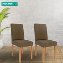 Ver imagem 2 de Cadeira para Mesa de Jantar Jogo de 2 Cadeiras Mdf Maia Cimol Cinamomo/mascavo