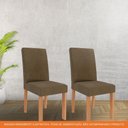 Ver imagem 5 de Cadeira para Mesa de Jantar Jogo de 2 Cadeiras Mdf Maia Cimol Cinamomo/mascavo