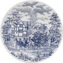 Ver imagem 1 de Kit 4 Pratos de Sobremesa Biona Cena Inglesa Oxford® Cerâmica 19cm